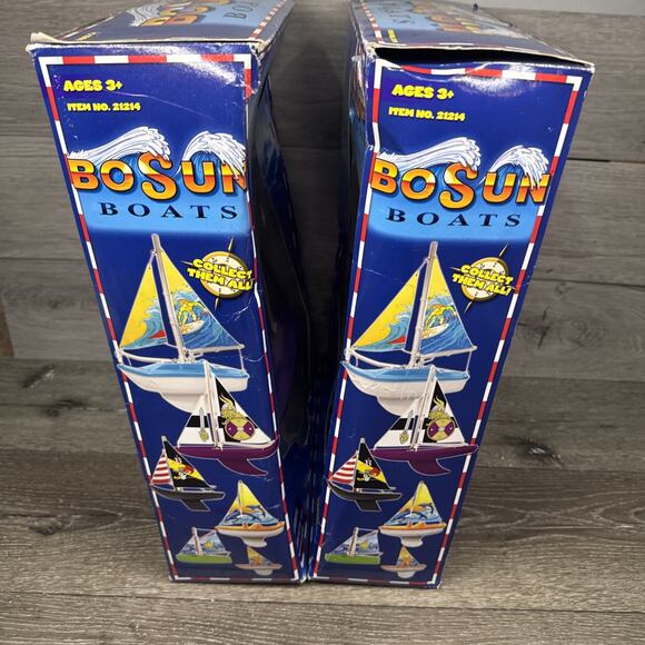 Bosun Boats By Reeves USA 12” Sailing Yacht New In Box ~set Of 2 - Picture 4 of 6